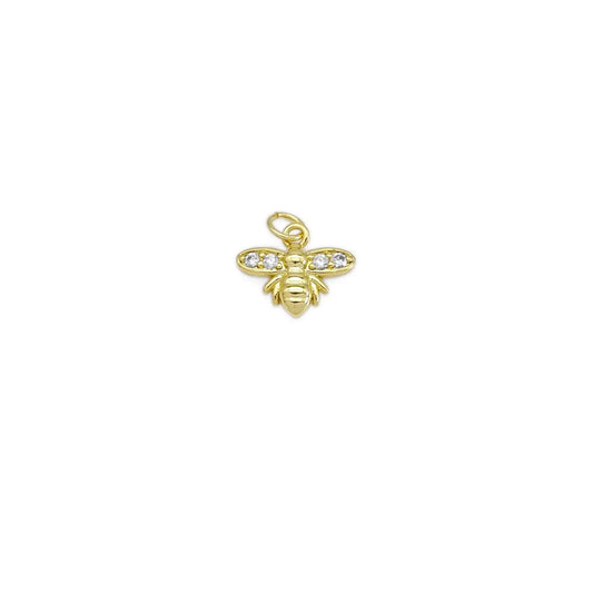 mini diamond bee charm