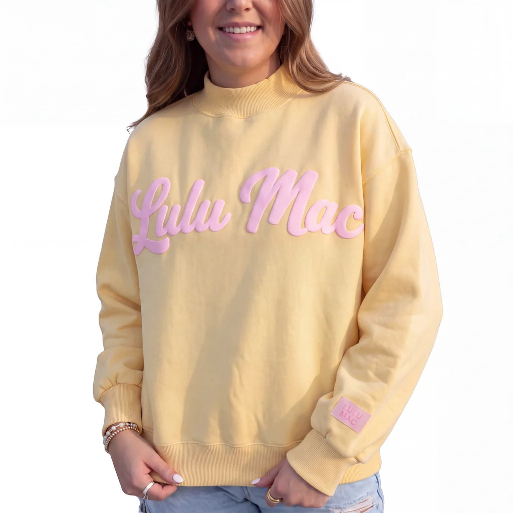 lulu mac script mock neck