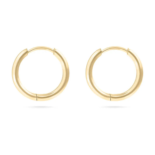 10mm gold hoops