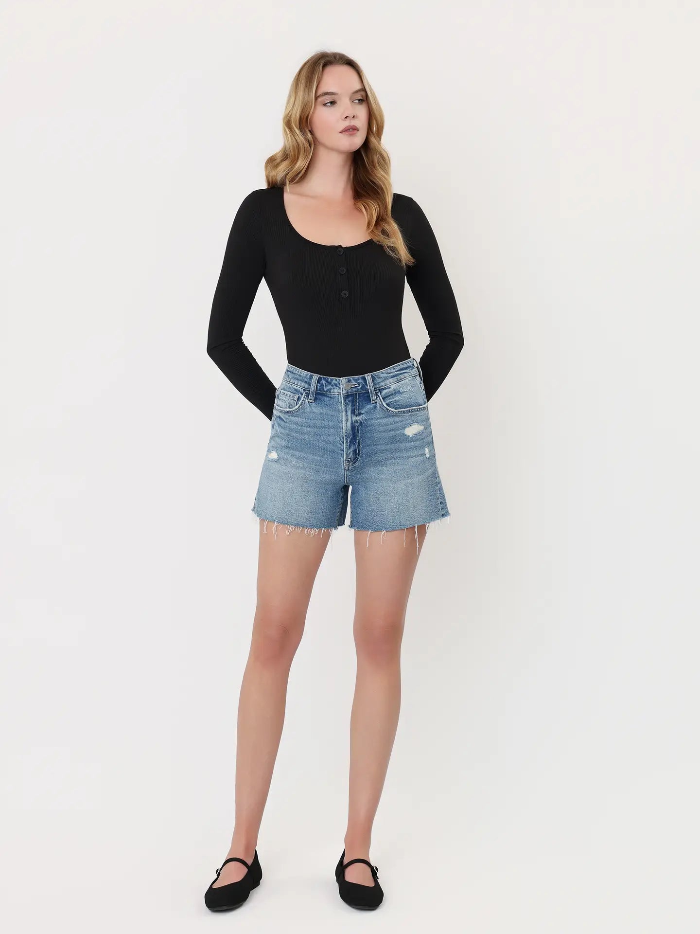 classic high rise cut off short