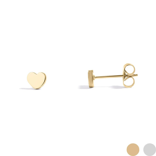 mini heart stud