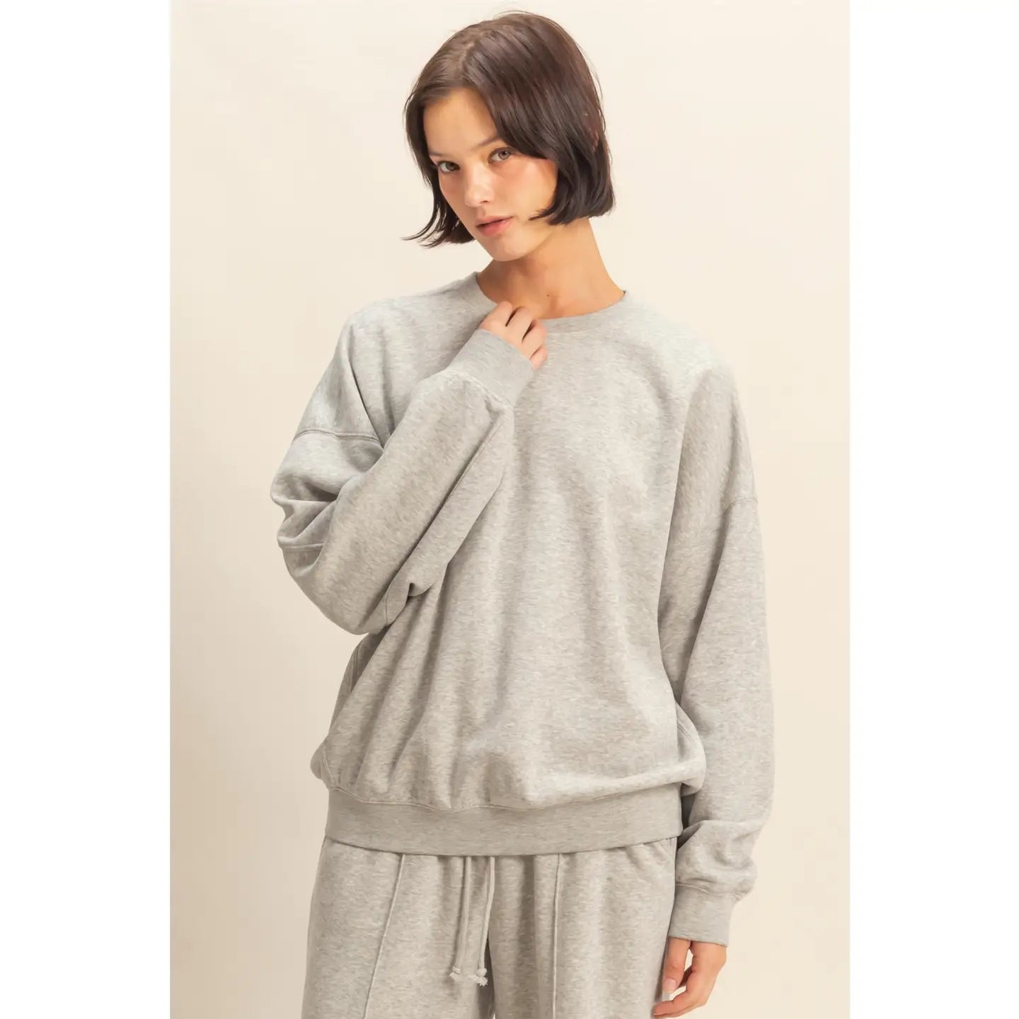 miley oversized crewneck