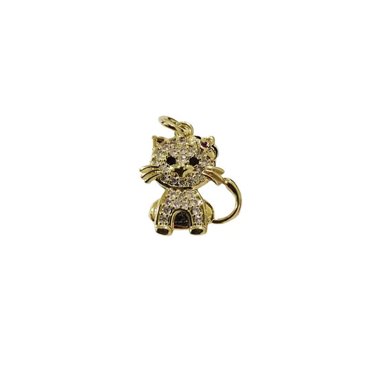 pave cat charm