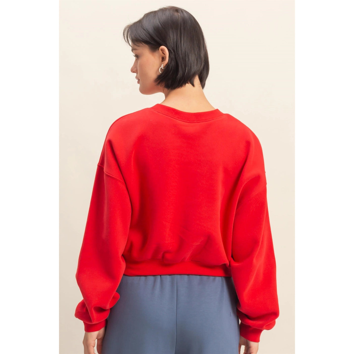 daphne cropped crewneck