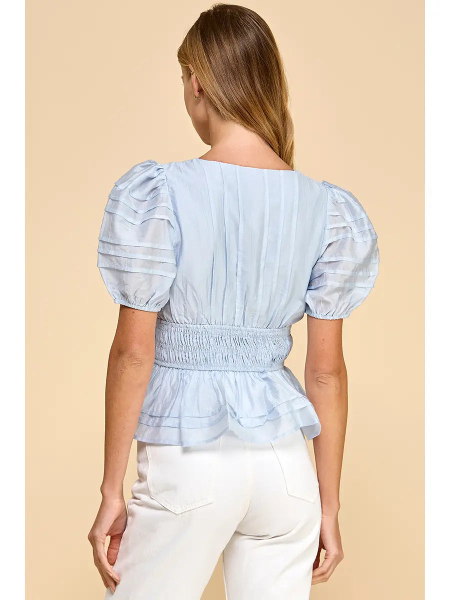 camila puff sleeve top