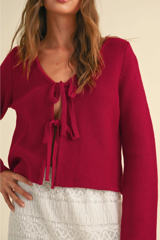 willa tie sweater