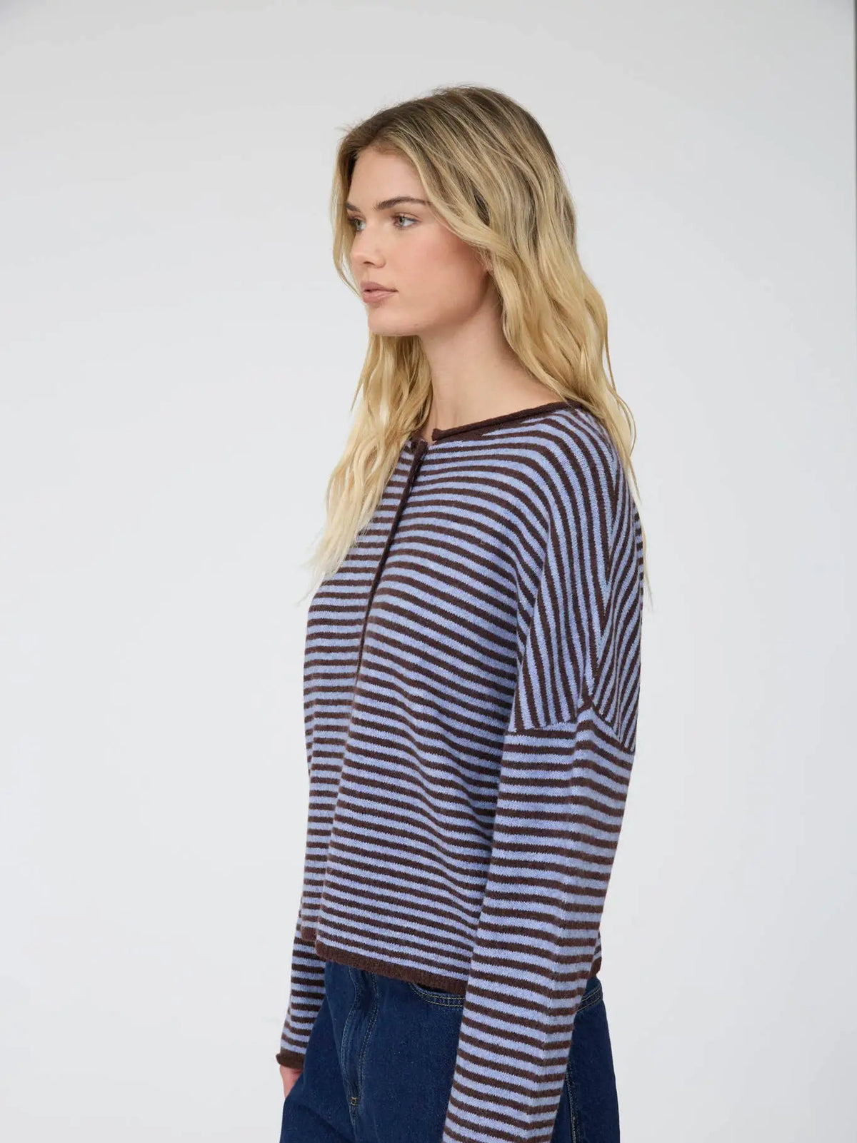 averie striped cardi