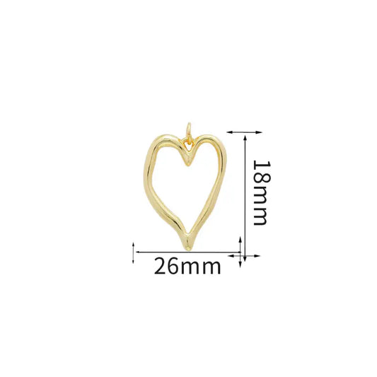 open heart charm