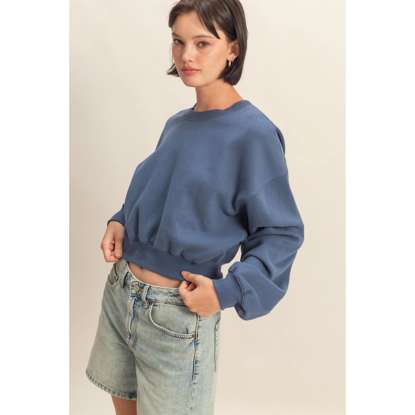 daphne cropped crewneck