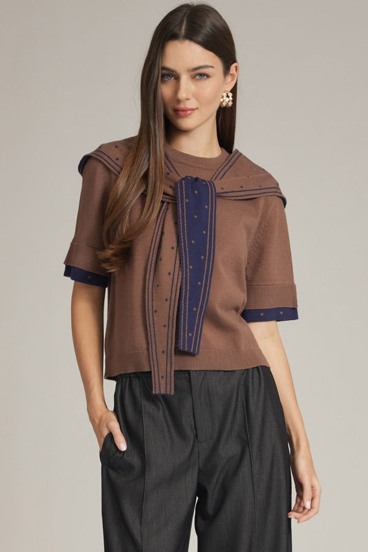 harlow tie sweater