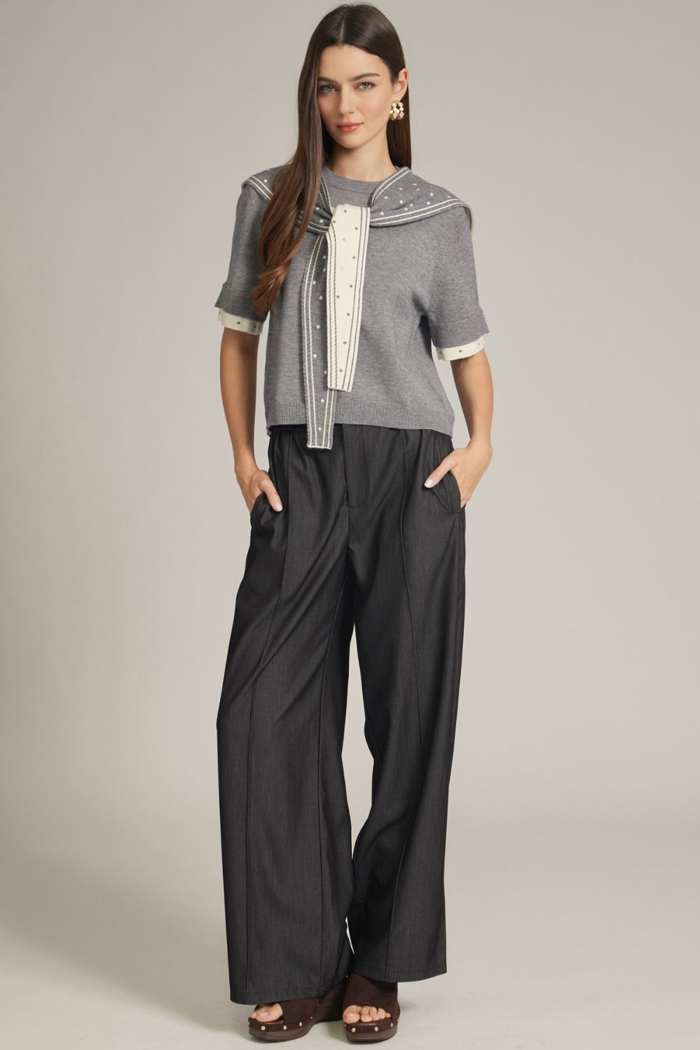 harlow tie sweater