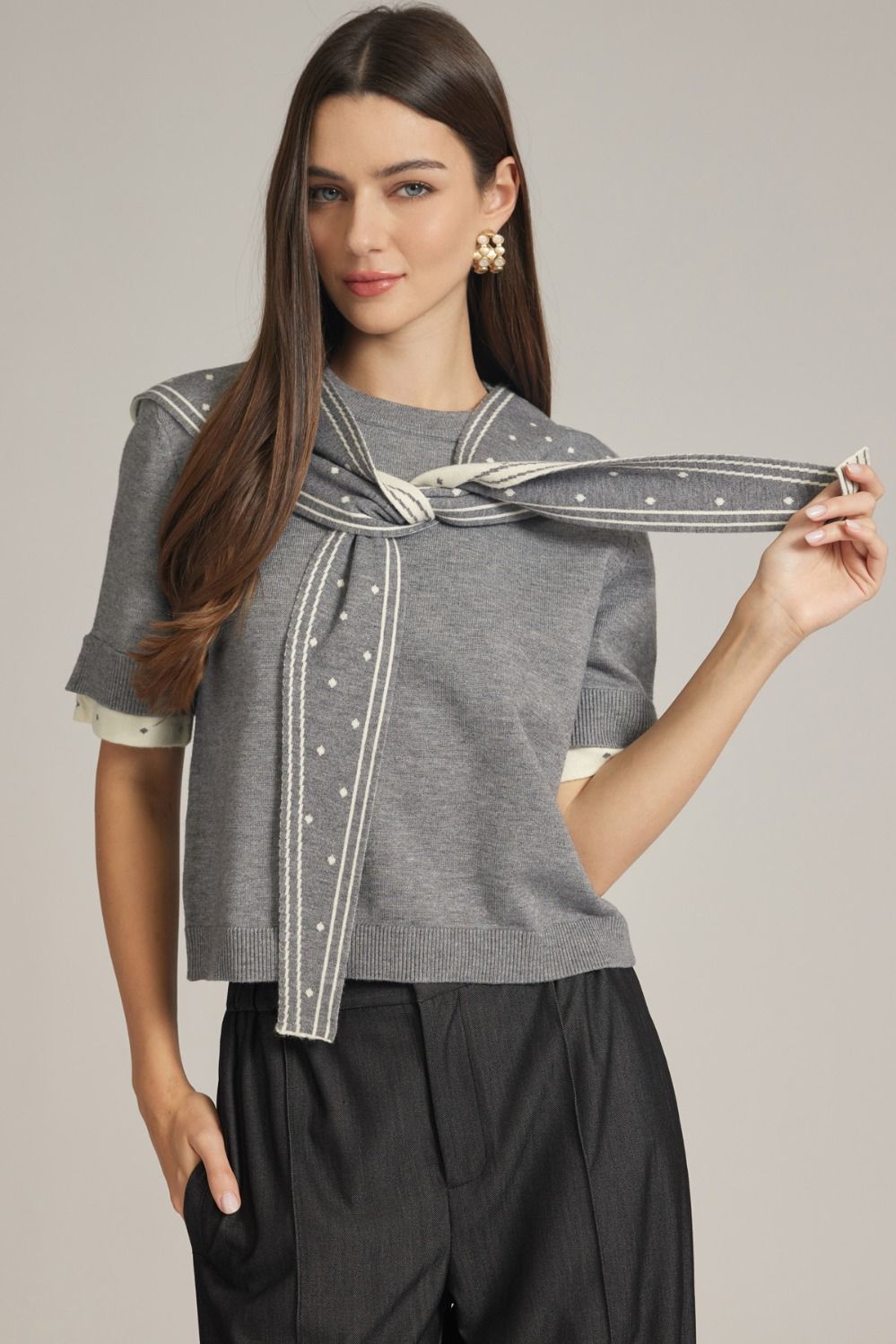 harlow tie sweater