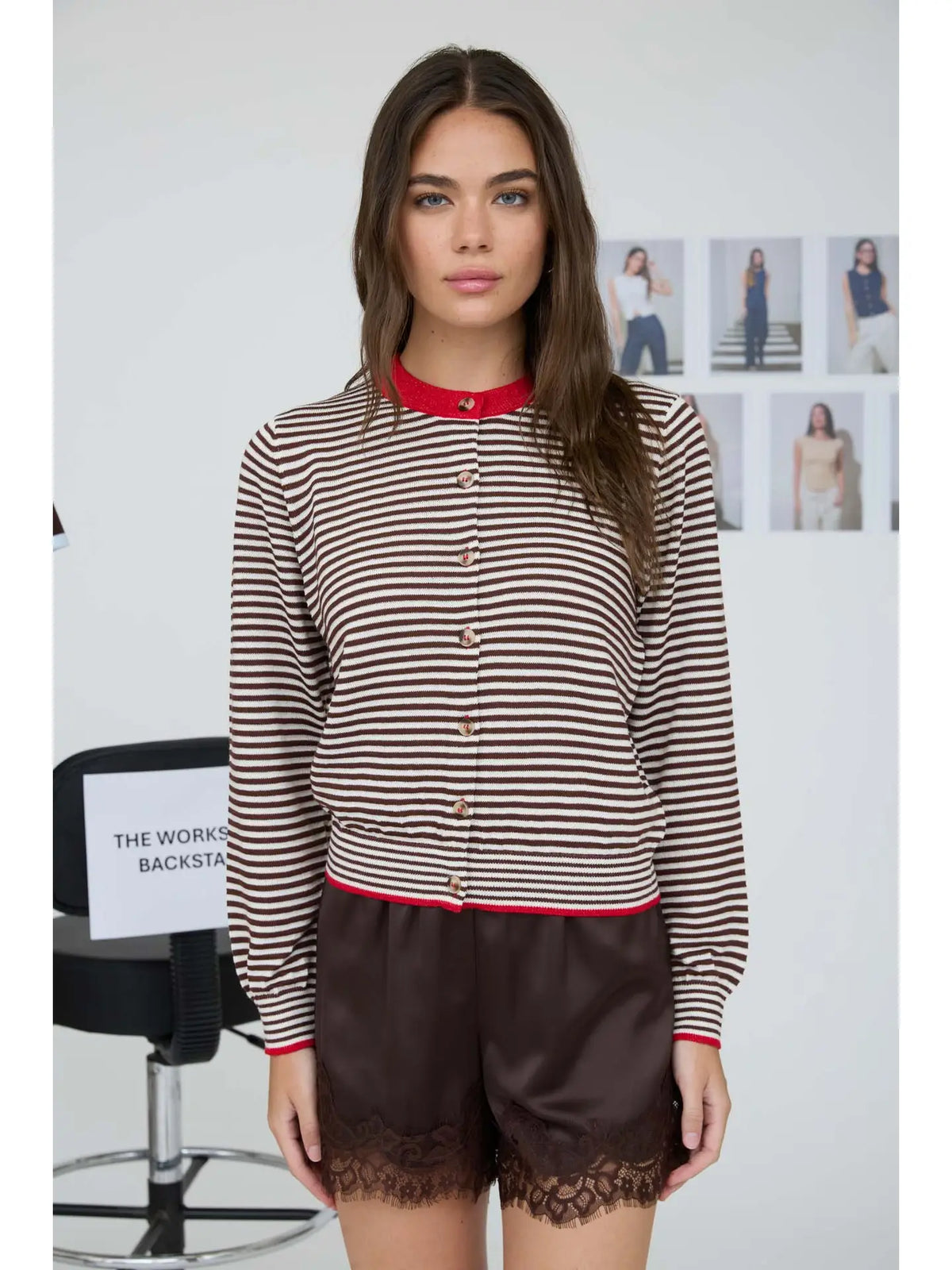 rylie striped cardigan