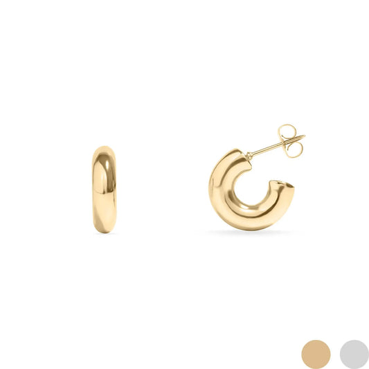 chunky gold huggie earring