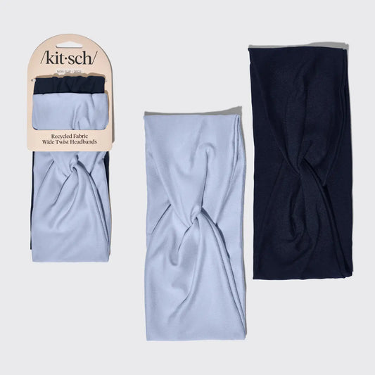 wide twist headband set