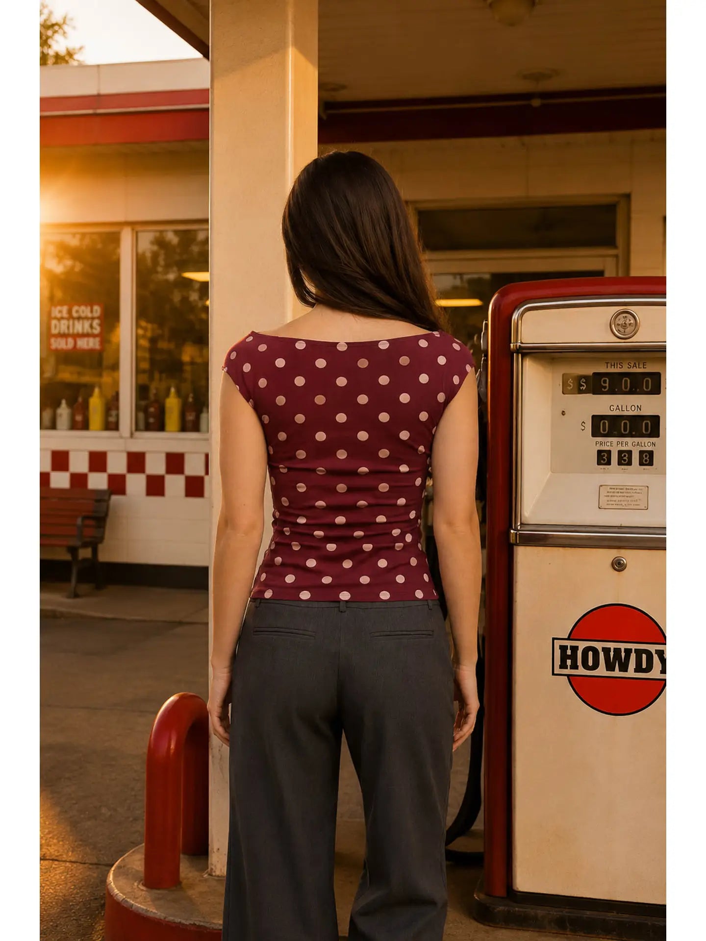 madisyn polka dot tank