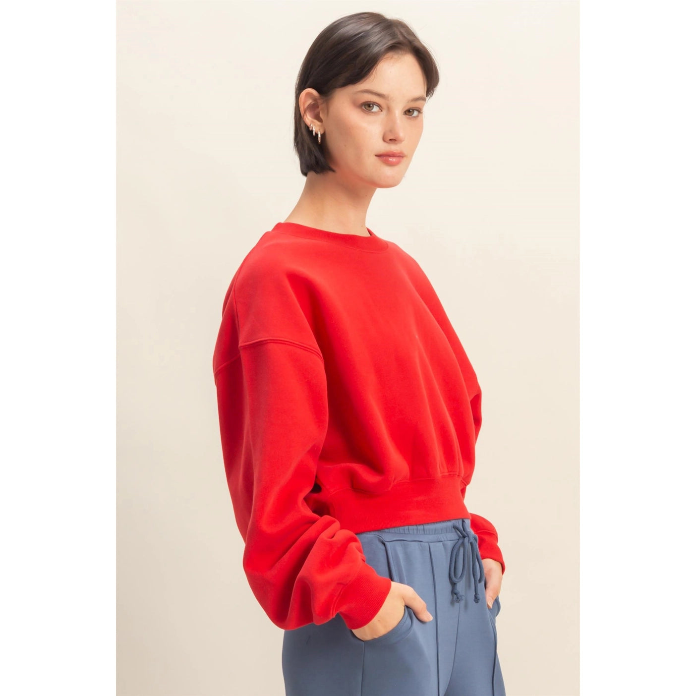 daphne cropped crewneck