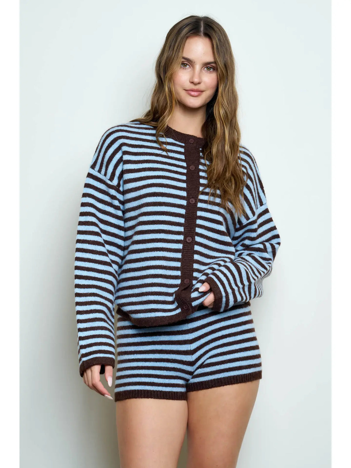 stevie striped cardigan