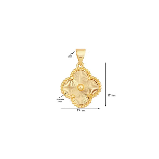 gold clover charm