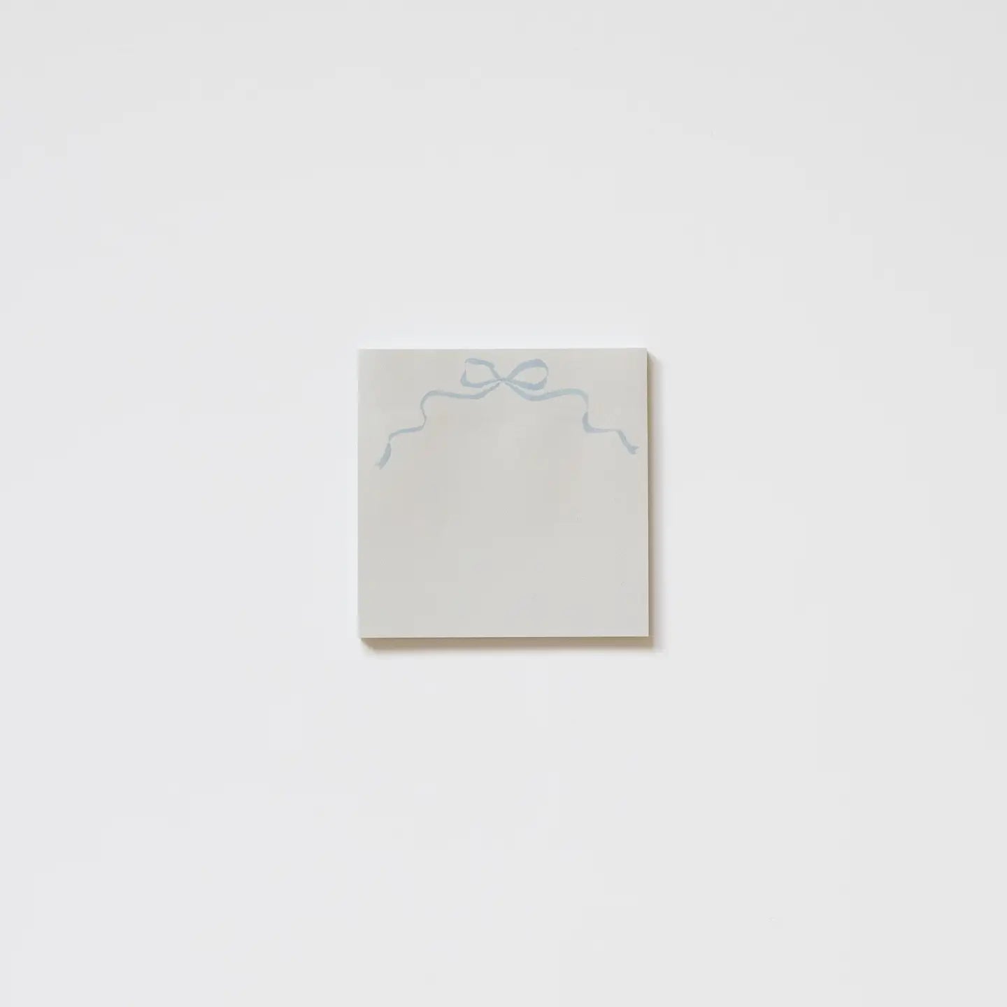 blue bow sticky note pad