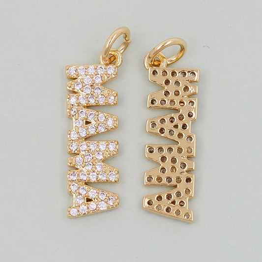 rhinestone mama charm