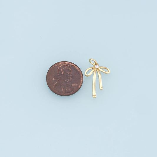 mini diamond center bow