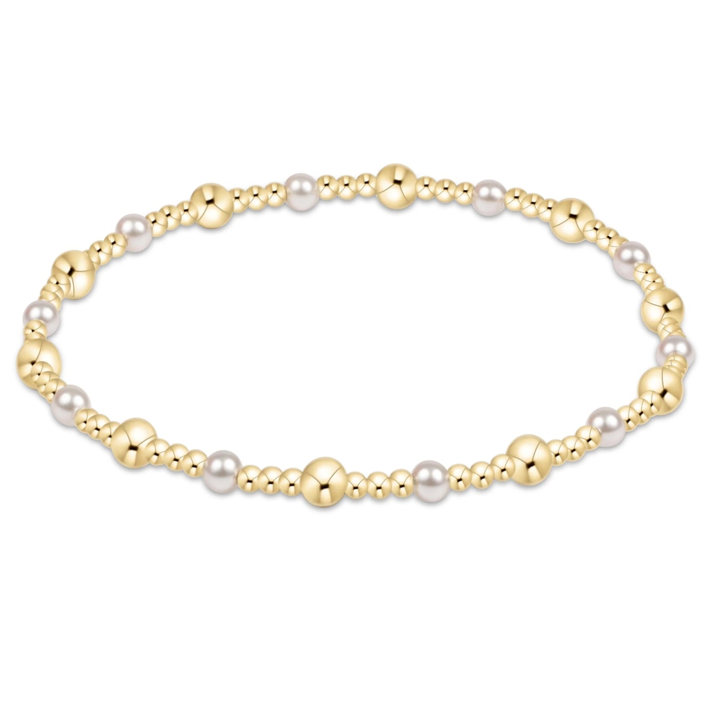sincerity gold and pearl 4mm bracelet