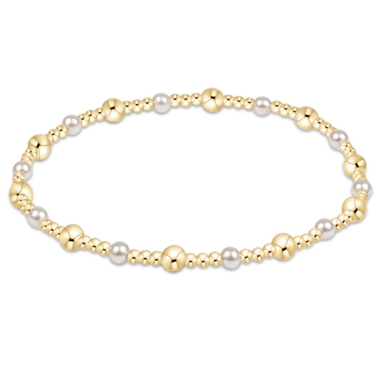 sincerity gold and pearl 4mm bracelet