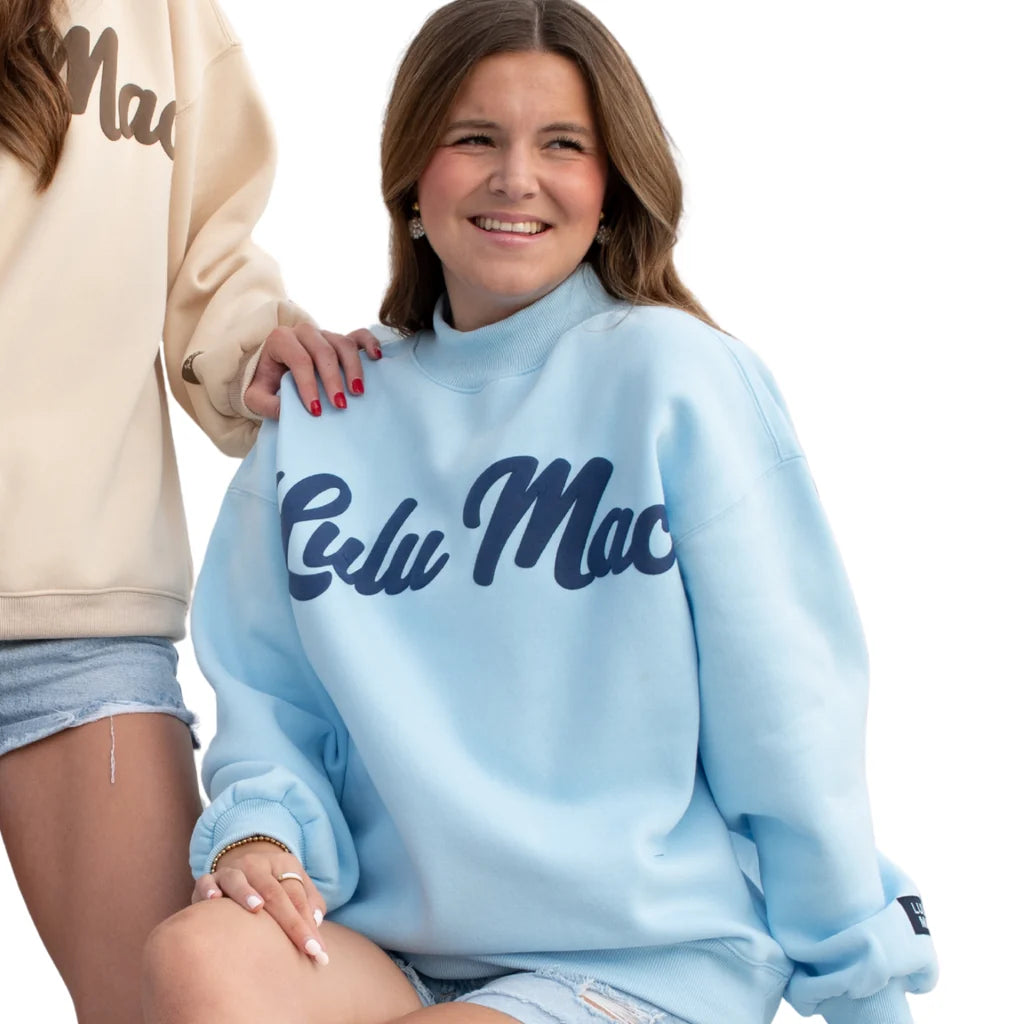lulu mac script mock neck