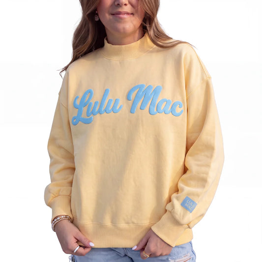 lulu mac script mock neck
